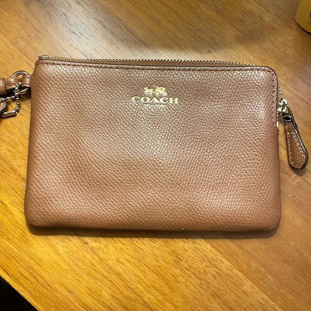 Coach wristlet - leather